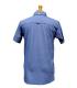 メンズ半袖布帛ポロ(blue)