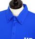 メンズポロシャツ ボタンダウンロゴ (BLUE)