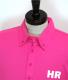 メンズポロシャツ ボタンダウンロゴ (PINK)